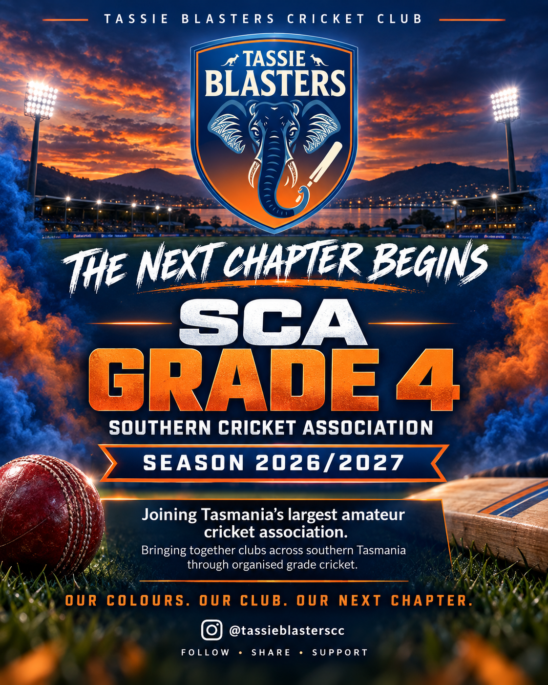 Tassie Blasters Grade 4 announcement artwork